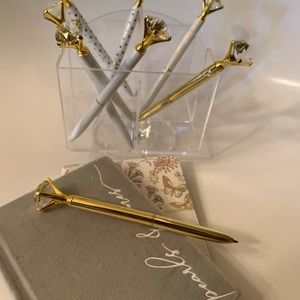Gold Diamond Ink Pen